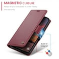 thumbnail image 4 of Dandapaier for iPhone 17 Flip Wallet Case with Kickstand , Credit Card Slots and Magnetic Closure,RFID Blocking PU Leather Case Designed for Women and Men ，6.3"，Wine, 4 of 11