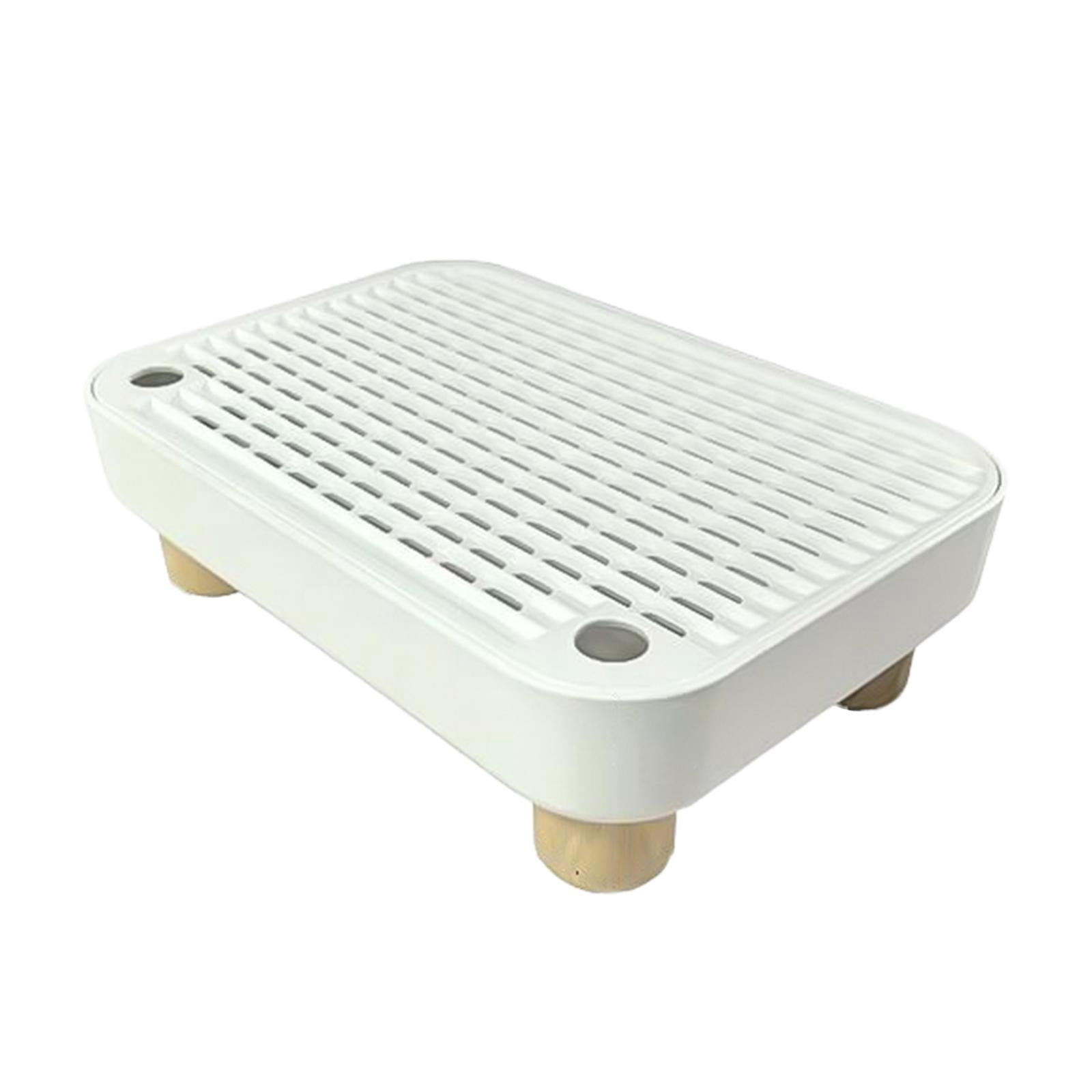 Litter Box Step Stool Cat Ramp Pellets Catcher Waterproof Plastic for Senior Cats and Kittens Smart Litter Boxes