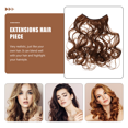 thumbnail image 4 of GOOHOCHY Extensiones de cabello largo extensiones de cabello ondulado Piezas de cabello de peluca humana para mujeres, 4 of 8