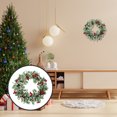 thumbnail image 5 of 3 pcs Christmas Hanging Wreath Artificial Red Berries Wreath Party Decoration, 5 of 6