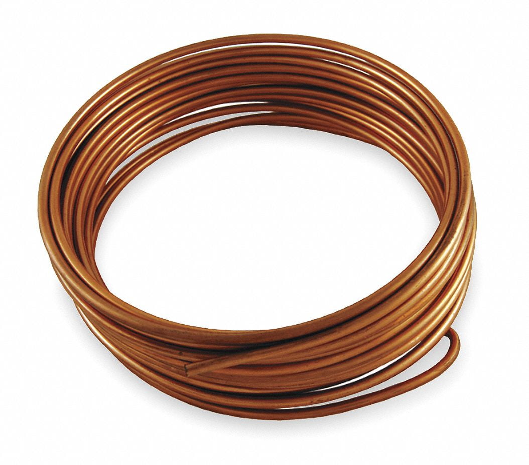 uxcell Refrigeration Tubing 2.5mm OD x 1.5mm ID x 24.5Ft Length Copper Tubing Coil