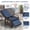 Navy Blue, variant on ATR ART to REAL Patio Swivel Recliner Chair,Outdoor Rocker Recliner with Foot Rest,Red