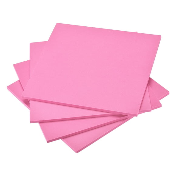 Unique Bargains Pink EVA Foam Sheets 10 x 10 Inch 7mm Thickness for Crafts DIY Projects, 4 Pcs