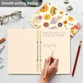 thumbnail image 4 of FORMRS 1-Subject Spiral Notebook 8" x 5" College Ruled 60 Refillable Sheet A5 Hard Cover, Beige Retro Rainbow, 4 of 7