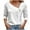 White, variant on My Item BeiFu Long Sleeve Shirts For Women Casual Womens Tops 3/4 Sleeves Casual Women Blouses Long Sleeve For Summer Cotton 3/4 Sleeve V Neck T Shirts For Women Fall Outfits For Women 2025