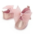 thumbnail image 2 of Yoyauz Baby Girl Mary Jane Shoes Anti Slip Rubber Sole Ballet Slippers Princess Dress Wedding Shoes Newborn Kids Shoes Toddler Shoes（0-12 Month）, 2 of 6