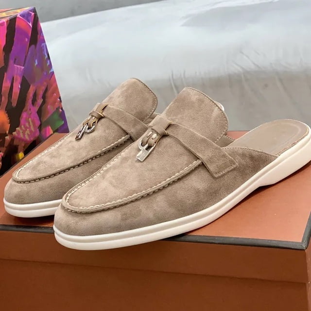 Chaussures Vulcanisées pour Femmes 2023 Pantoufles pour Femmes Bout Rond Mocassins Décontractés Chaussures Simples Designer de Luxe Pantoufles de Marque