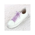 thumbnail image 6 of INSPIRE CHIC Women's Wide Ribbon Shoe Laces Flat Velvet Shoelaces Strings Light Purple 80cm/31", 6 of 6