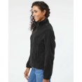thumbnail image 2 of Burnside Womens Polar Fleece Full-Zip Jacket, S, Black, 2 of 5