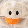 thumbnail image 3 of WOYY Newborn Girls Cute Duck Outfits Plush Sleeveless Bodysuit Stockings Hat Set, Sizes 6-12M, 3 of 6