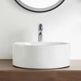 thumbnail image 3 of DeerValley Circular Round Vessel Ceramic Bathroom Sink in White, 3 of 4