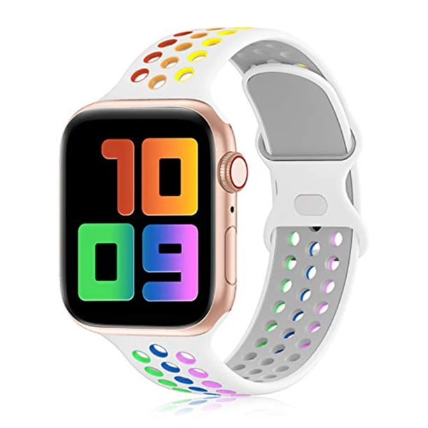Correa Extensible Sport Para Apple Watch Unisex M / L 38 / 40 / 41 mm Compatible Con Serie 1 2 3 4 5 6 7