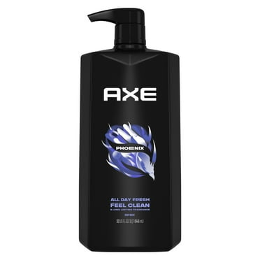 AXE Men's Liquid Body Wash & Shower Gel with Pump Phoenix Crushed Mint & Rosemary, 32 fl oz