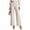 Apricot, variant on Wide Leg Dress Pants for Women, High Waist Stretch Work Slacks with Pockets, XS-2XL