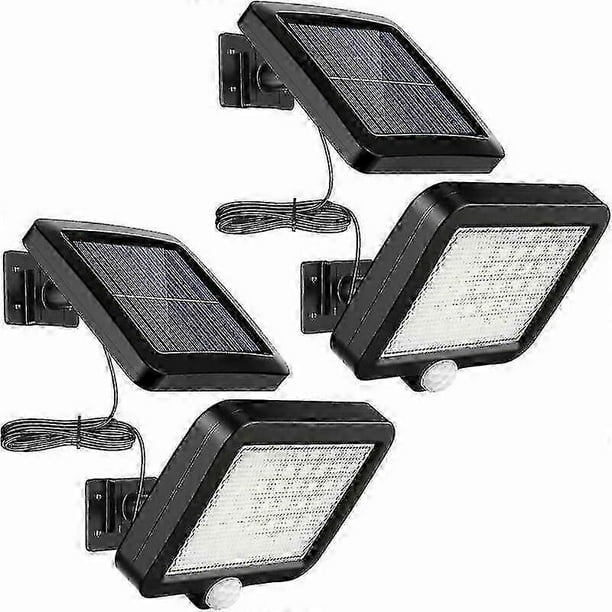 2 Pack 56 Led Solar Lights Outdoor With Motion Sensor, Ip65 Waterproof, 120 Lighting Angle, Solar Powered Wall Light compatible Garden With 16.5m Cabl