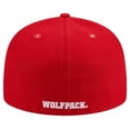 thumbnail image 4 of Men's New Era Red NC State Wolfpack 59FIFTY Fitted Hat, 4 of 6