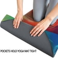 thumbnail image 3 of Colorful Tie Dye Circular Spiral Pattern Hot Yoga Mat Towel Non Slip for Hot Yoga - Quick-Drying Yoga Mat Cover with 4 Corner Pockets with Travel Bag - Hot Yoga Towel Non Slip 70"x26", 3 of 6