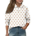 thumbnail image 2 of CCRFTGI Polo Shirts for Child Girls Size 7 School Uniform Polka Dots Shirt Athletic Sport Lapel Button Collared Polos Lightweight Quick Dry 2026 Summer polo shirts White 13-14 Years, 2 of 5