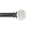 Gunmetal, variant on 1" Single Curtain Rod Set with Faceted Crystal Sphere Finial