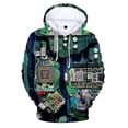 thumbnail image 2 of Sudadera con capucha con estampado de placa de circuito 3D Flipper Zero Hacker, sudadera con capucha gráfica, suéteres de moda para niños, ropa Harajuku para hombres, sudaderas con capucha, 2 of 5
