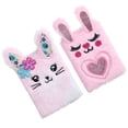 thumbnail image 2 of 2Pcs Rabbit Shaped Note Book Cartoon Student Notebook Plush Cover Note Book Diary Supply, 2 of 9