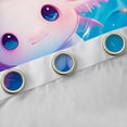 thumbnail image 4 of Castle Fairy Cartoon Salamander Black Out Curtains,Axolotl Curtains Pack of 2 (42x63 Each), 4 of 6