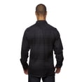 thumbnail image 5 of Burnside Men's 8219 Snap Front Long Sleeve Plaid Button Up Flannel Shirt (3X-Large, Black), 5 of 9