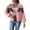 Pink, variant on Women's Fashion Ribbon Bow Splicing Sweater Jacket for Fall and Winter, Elegant Design, Winter Clothes for Women,Black,L
