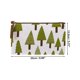 thumbnail image 2 of 1pc Bolsa Cosmética Grande para Mujeres con Árboles Verdes para Viaje, Vacaciones y Baño, Lienzo Blanco y Verde, 2 of 3