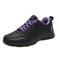 thumbnail image 2 of AUDeals Women's Arch Support Sneakers, Lace Up Leather Walking Shoes with Wide Toe Box, Lightweight Non Slip Casual Style, 2 of 9