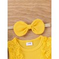 thumbnail image 4 of Bagilaanoe Newborn Baby Girl Summer Rompers Dress Print Sleeveless Bodysuits + Headband 3M 6M 9M 12M 18M Infant Patchwork A-line Dresses, 4 of 9