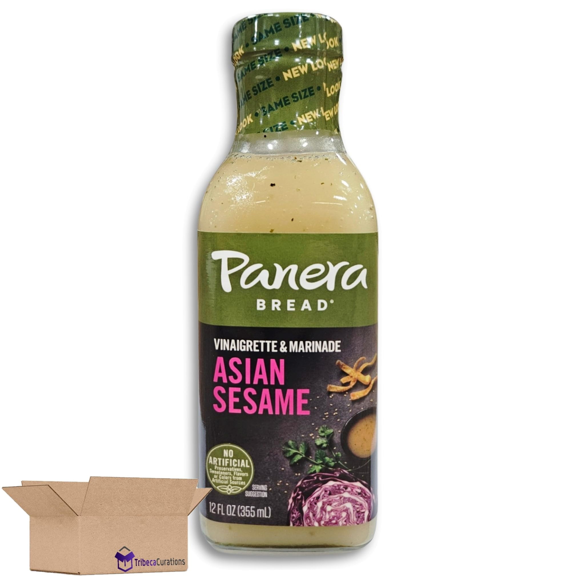 Panera Asian Sesame Vinaigrette Salad Dressing & Marinade | 12 Ounce | Pack of 3