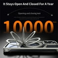 thumbnail image 5 of ELEHOLD for iPhone 16 Case,Metal Bumper Frameless 360° Rotation Ring Kickstand Magnetic Aluminium Shockproof Drop Protection Case for iPhone 16 ,Black, 5 of 11