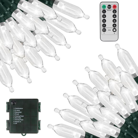 Cronómetro String Lights Green Convenience, 20 m, 200 LED, impermeable