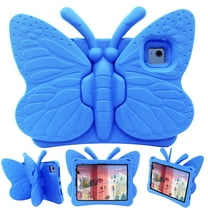 iPad 10th Generation Case for Kids, iPad 10th Gen 10.9 2022 Butterfly Case with Kickstand Light EVA Full Body Drop Protective Rugged Shockproof Child Proof iPad 10th Gen Kids Case,Blue