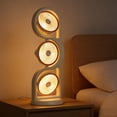 thumbnail image 6 of 3 Head Desk Fan Night Light Air Circulator Portable Quiet Cooling Desk Fan 3 Speed Office Dorm Desktop Table Personal, 6 of 7