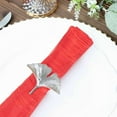 thumbnail image 6 of Efavormart Pack of 5 - Red Accordion Crinkle Taffeta Napkins - Impeccable Metallic Glint - Perfect for Wedding Ceremonies, Birthday, Party, Event, Banquet, Restaurant Tableware - 20"x 20", 6 of 11
