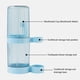 thumbnail image 4 of Soporte para cepillos de dientes con vasos/cubierta para cepillos de dientes, soporte organizador de almacenamiento para pasta de dientes, para cepillos de dientes eléctricos, pasta de dientes para, 4 of 7