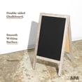 thumbnail image 6 of Ilyapa Wooden A-Frame Sign with Eraser & Chalk - 40 x 20 Inches Magnetic Sidewalk Chalkboard – Grey Menu Display for Restaurant, Business or Wedding, 6 of 7