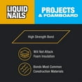 thumbnail image 4 of Liquid Nails Latex Projects 10 oz. Off-White Interior Projects and Foamboard Adhesive, 4 of 5