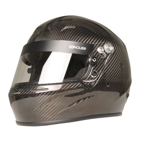 Hood Full Carbon Fiber - Conquer Carbon Fiber Full Face Auto Racing Helmet Snell SA2015