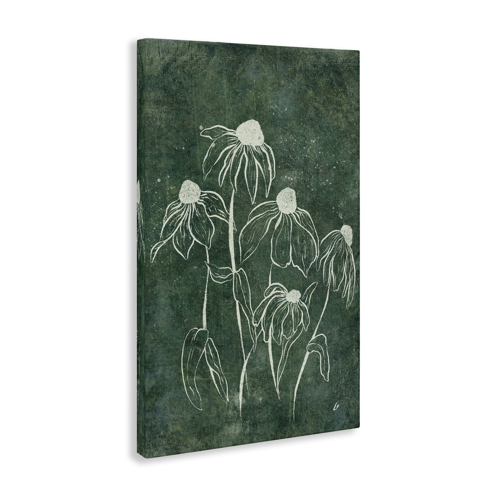 Stupell Industries Echinacea Garden Blooms Plants & Flowers Painting Wrapped Canvas Art Print Wall Art, 20 x 30