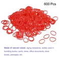 thumbnail image 3 of Uxcell Rubber Band Red Stretchable Rubber Elastic Band 0.55inch Dia with S-Clips for Home Office, Pack of 600, 3 of 5