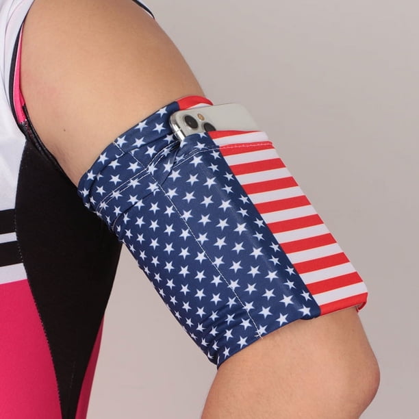 Cinturón de brazo para teléfono móvil, cinturón para correr, cinturón elástico que se ajusta al cuerpo, bolso para el brazo para montañismo al aire libre, bolso para la muñeca de gran