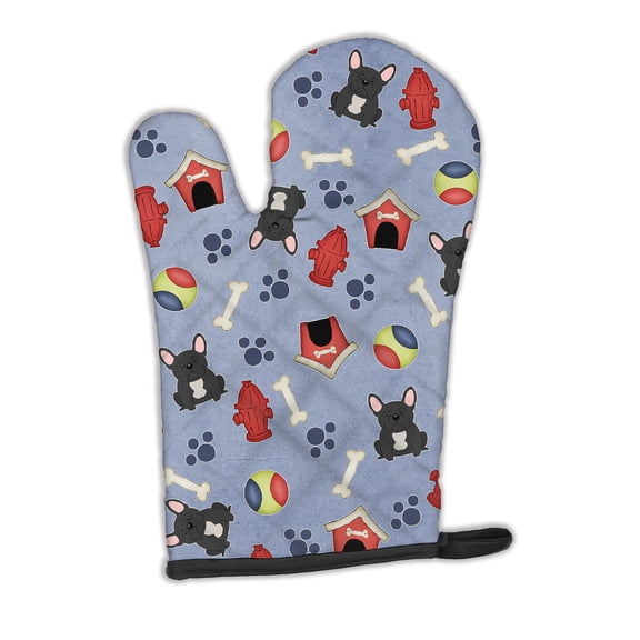 Dog House Collection French Bulldog Black Oven Mitt