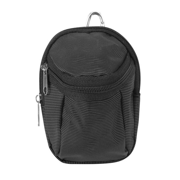 Accesorio pequeño portátil del paquete de la cintura del bolso de la pelota de golf del poliéster con el llavero negro