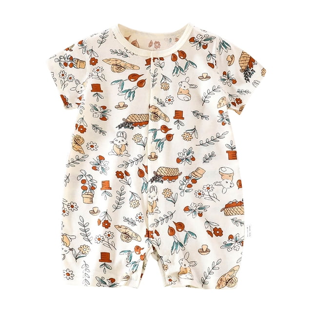 Akiihool Cache-Couches Unis pour Bébés Garçons, Cache-Couches à Manches Longues (Brun, 3-6 Mois)