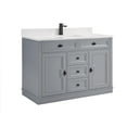 thumbnail image 5 of Legion Furniture WS2516-48-CD 48 in. Cadet Finish Solid Wood Sink Vanity, 1 ft. Artificial Stone Top, 5 of 10