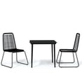 thumbnail image 2 of vidaXL Patio Dining Set Outdoor Dining Set Garden Table and Chair Set Black, 2 of 43