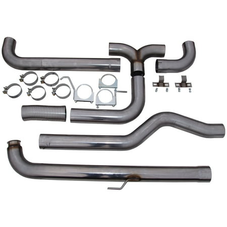 Mbrp Smokers Stack - MBRP 2001-2007 Chev/GMC Duramax Down Pipe Back Dual SMOKERS (incl. front pipe)